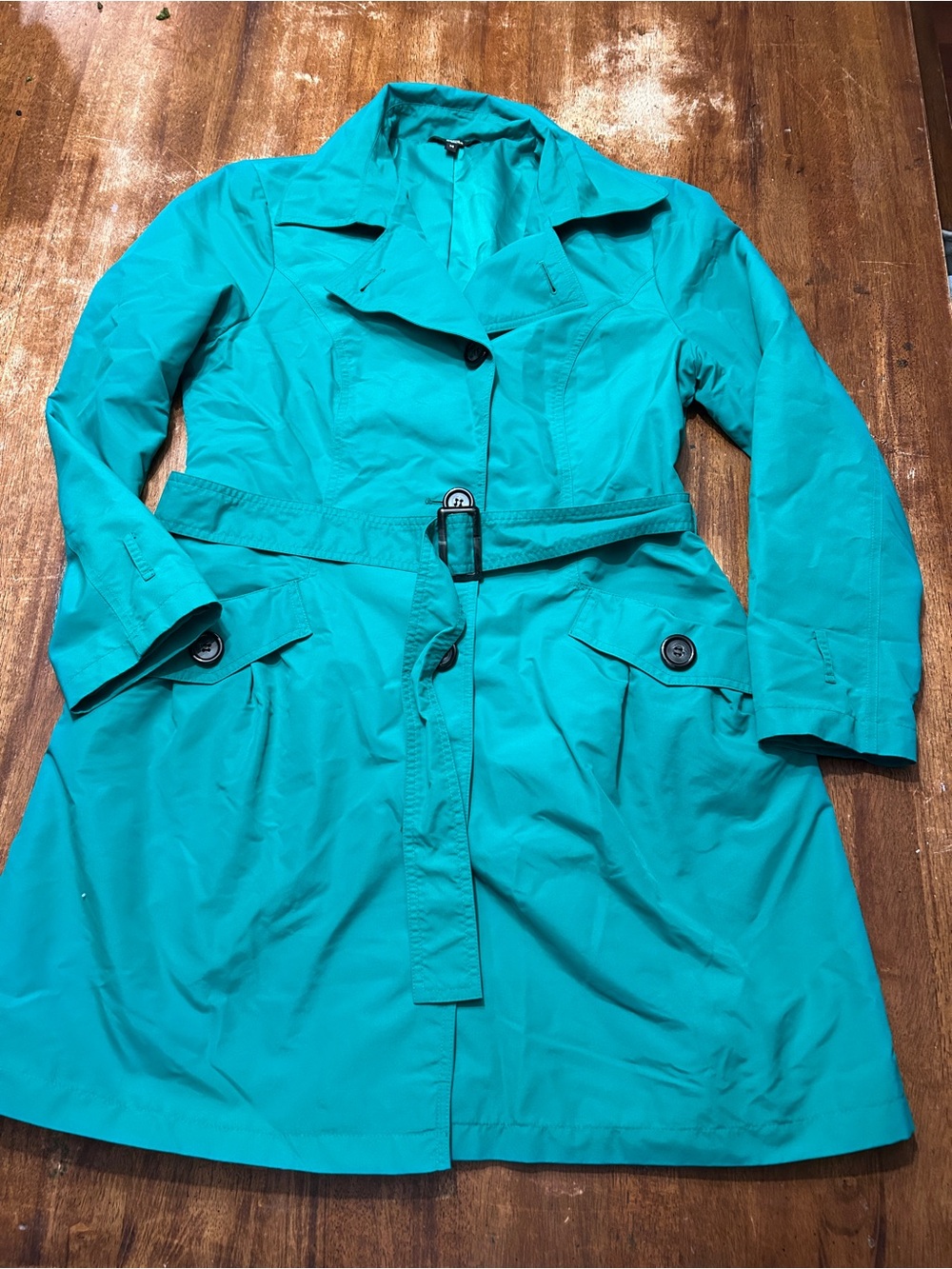 Marks & Spencer Green Belted Trench Coat Heritage Classic Preppy Style